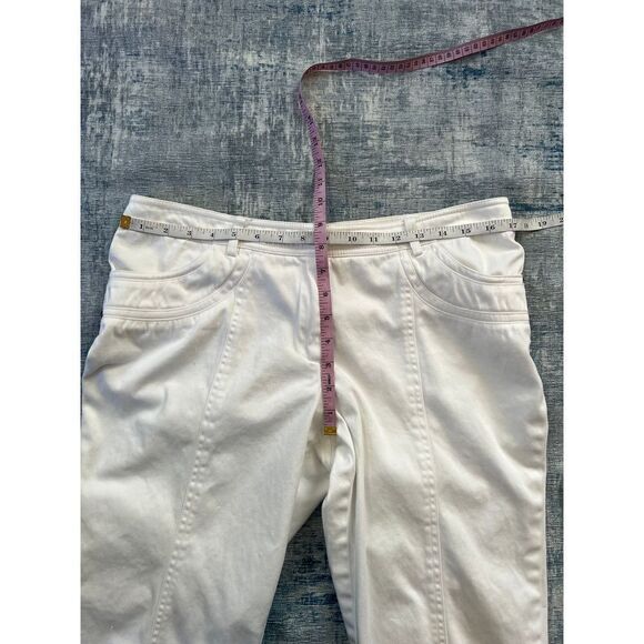 Cache White Denim Capri Size 8 - Picture 4 of 7